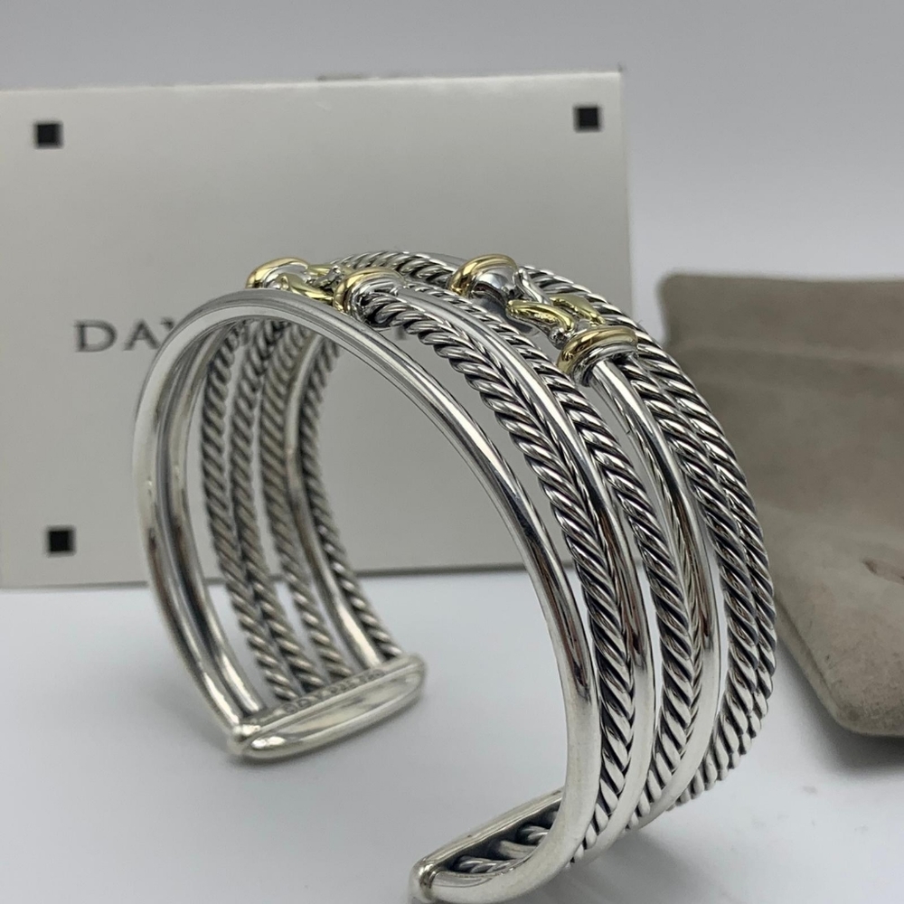 David Yurman Buckle Crossover Cuff